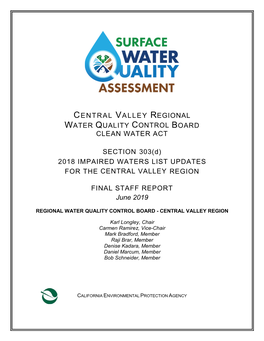 Central Valley Regional Water Quality Control Board Clean Water Act