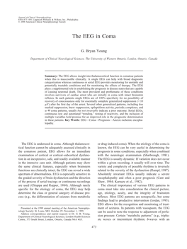 The EEG in Coma