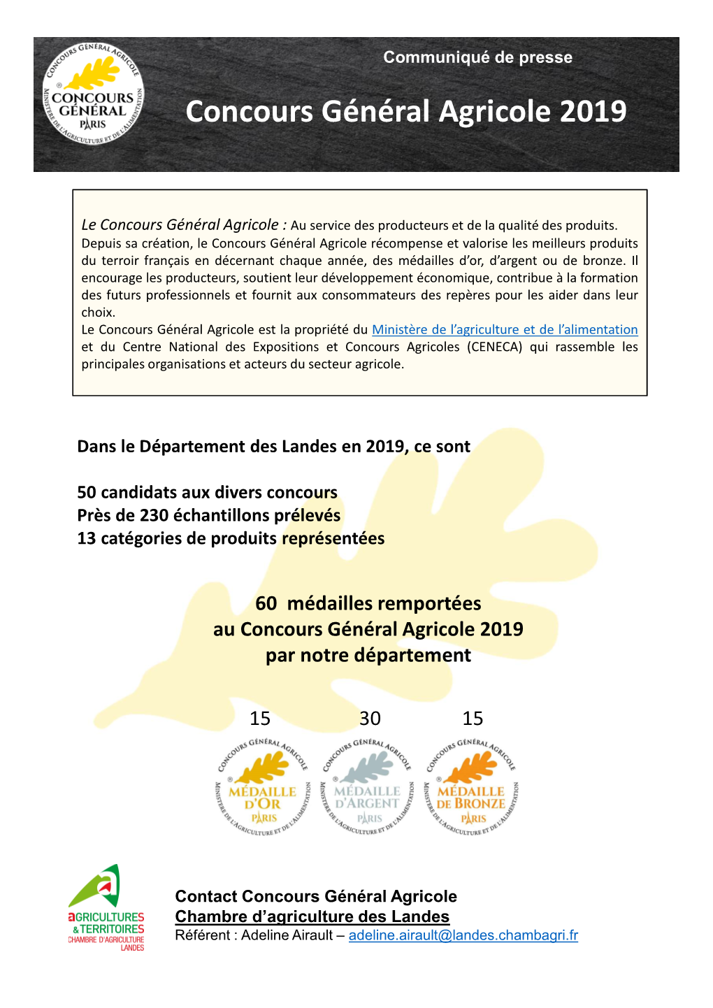 Concours Général Agricole 2019