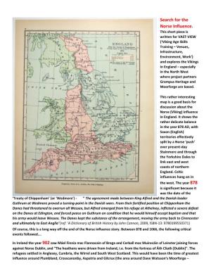 Norse Influence N W England
