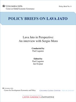Policy Briefs on Lava Jato