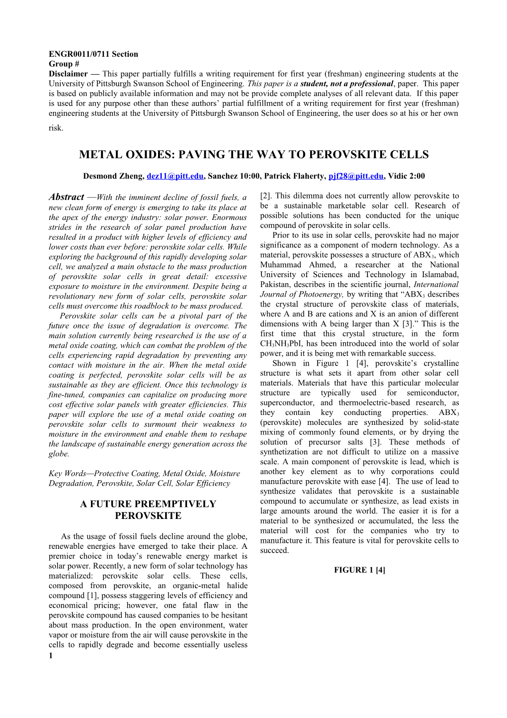 Metal Oxides: Paving the Way to Perovskite Cells