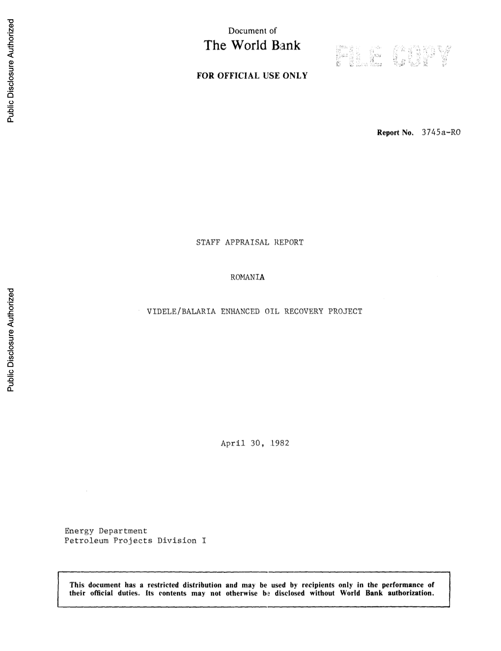 World Bank Document