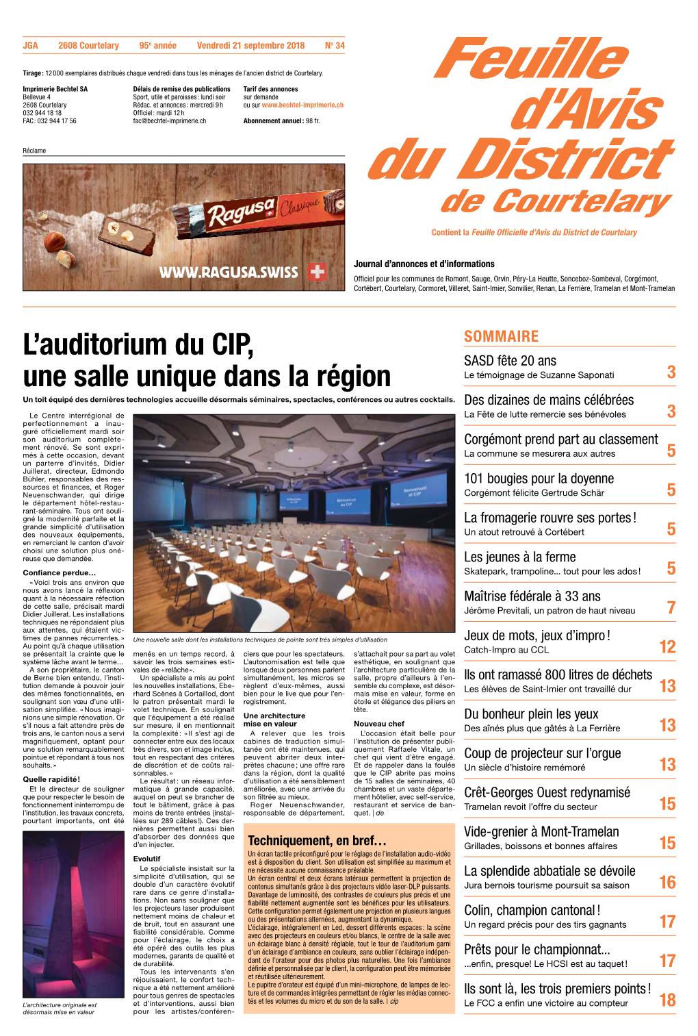 L'auditorium Du CIP, Une Salle Unique Dans La Région