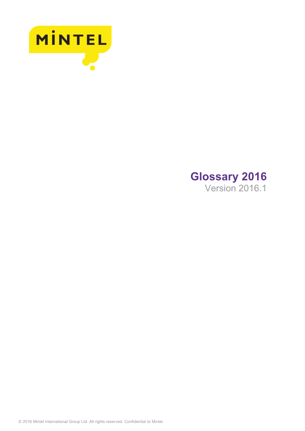 Glossary 2016 Version 2016.1