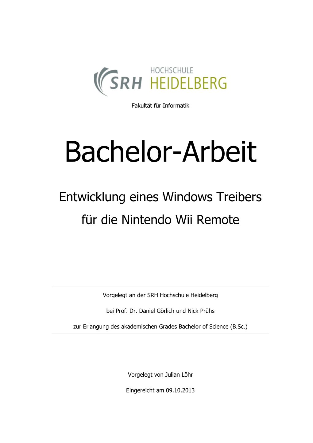 Bachelor-Arbeit