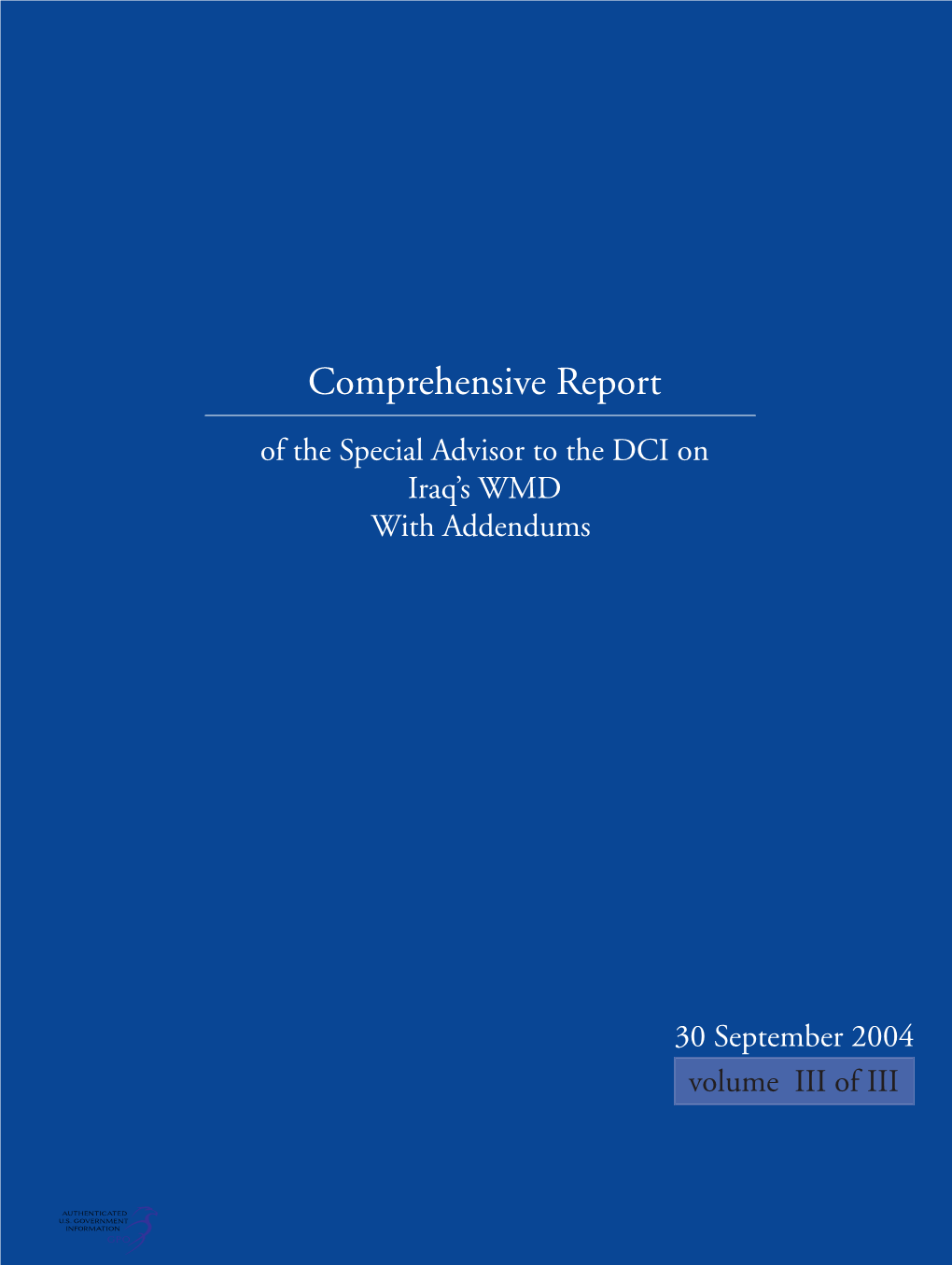 Comprehensive Report