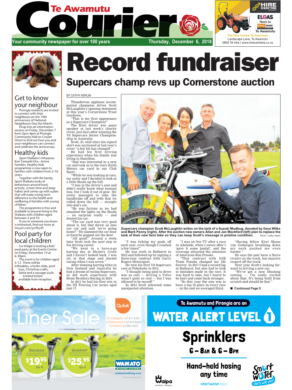 Te Awamutu Courier Thursday, December 6, 2018