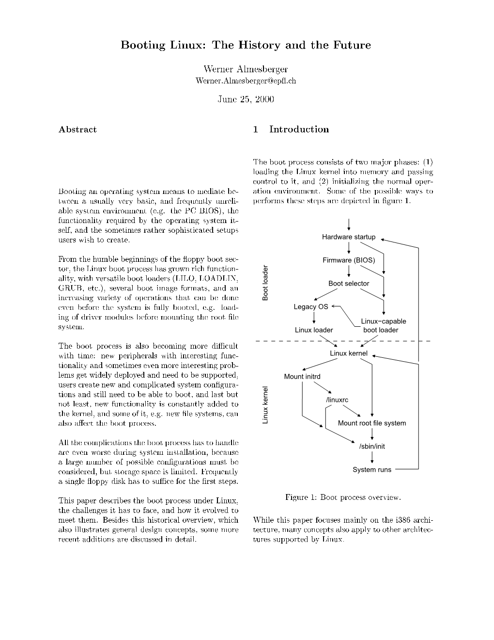 Booting Linux: the History and the Future