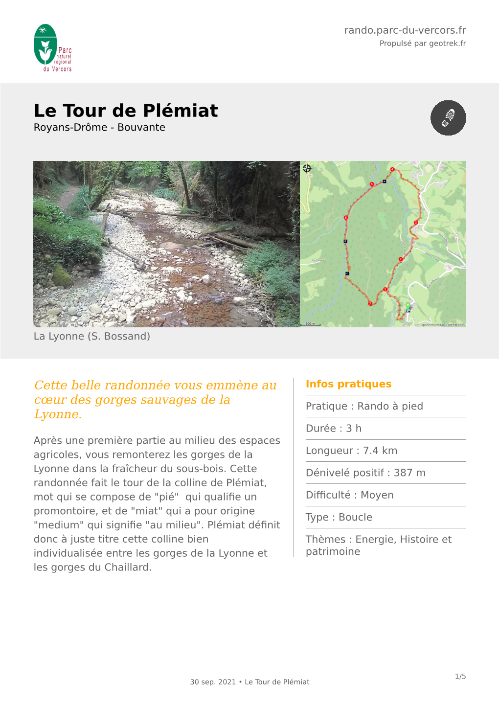 Le Tour De Plémiat Royans-Drôme - Bouvante