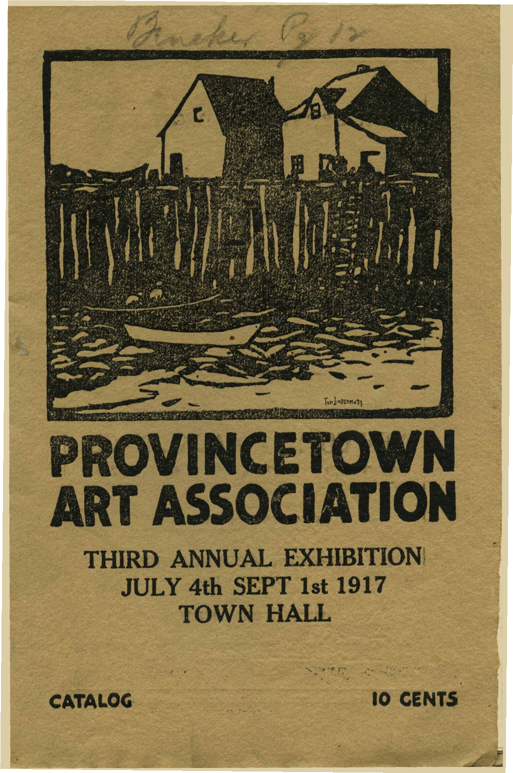 THIRD ANNUAL EXHIBIITION JULY 4Th SEPT 1St 1917 TOWN HALL