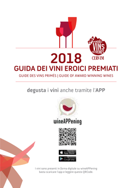 Guida Dei Vini Eroici Premiati Guide Des Vins Primés | Guide of Award Winning Wines