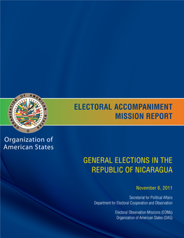 Electoral Accompaniment Mission Report