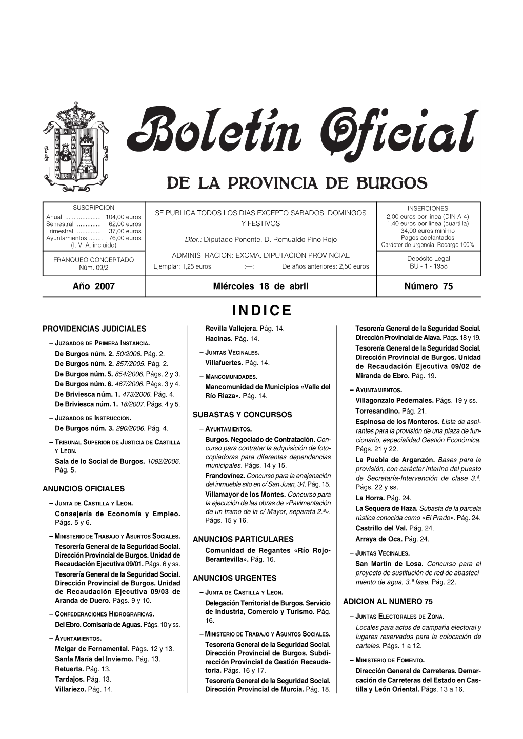 PROVIDENCIAS JUDICIALES Revilla Vallejera