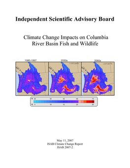 ISAB Climate Change Report ISAB 2007-2