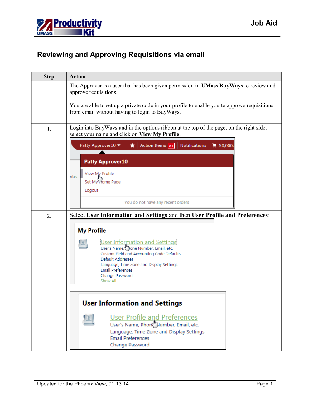 Reviewing and Approving Requisitions Via Email s1