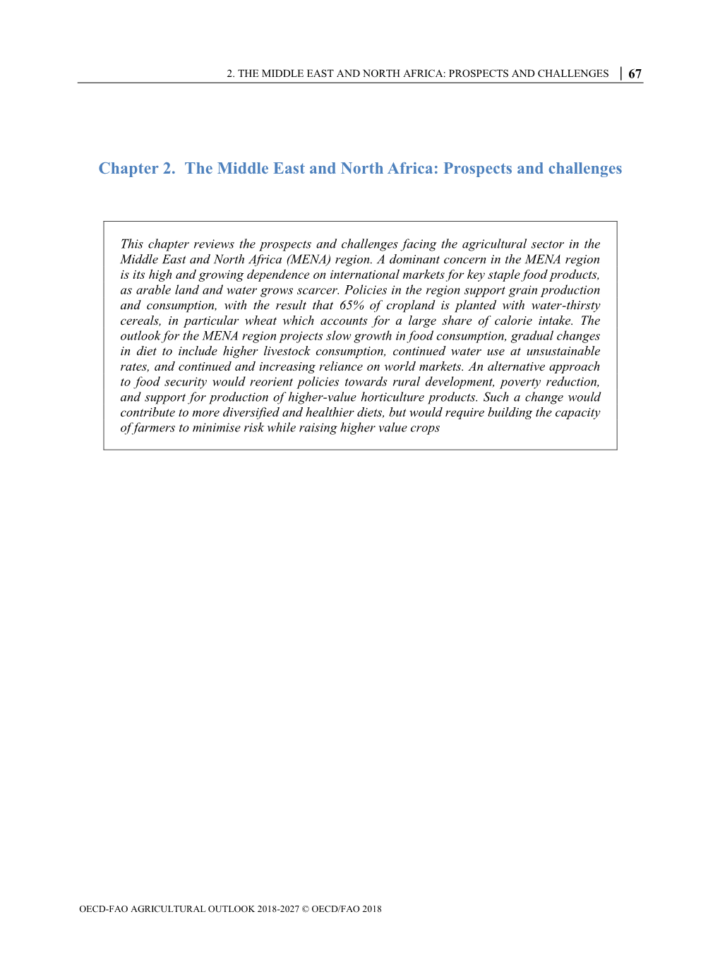 Chapter 2. the Middle East and North Africa: Prospects and Challenges