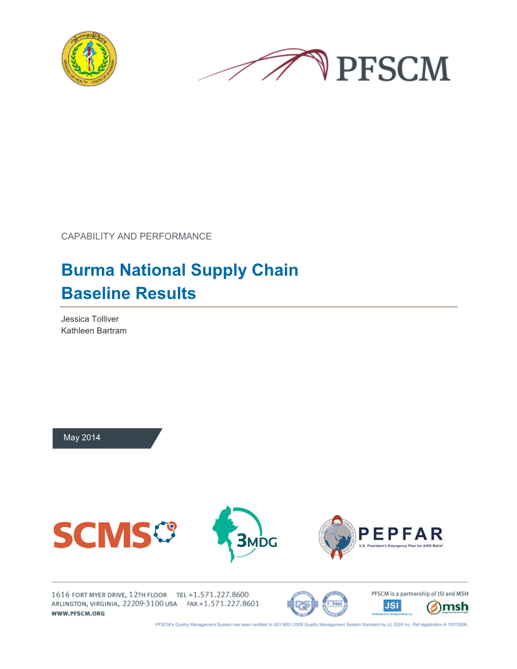 Burma National Supply Chain Baseline Results