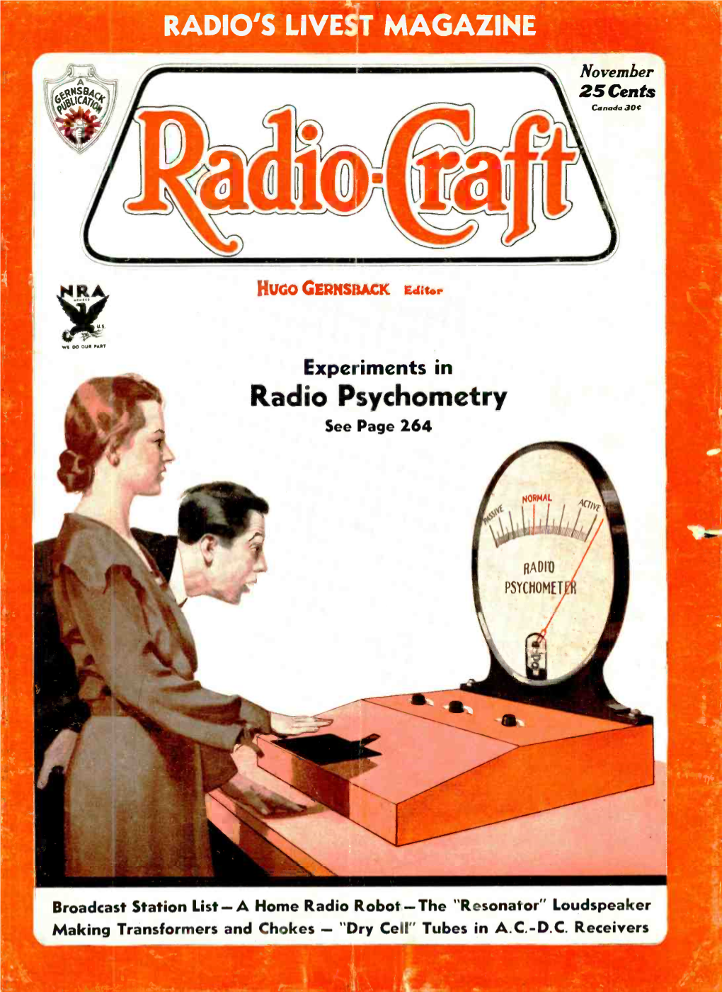 Radio Psychometry See Page 264