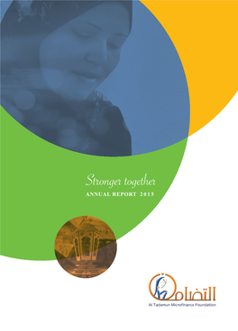 Stronger Together ANNUAL REPORT 2015 1