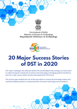 20 Major Success Stories of DST in 2020