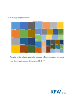 Private Enterprises As Major Source of Government Revenue