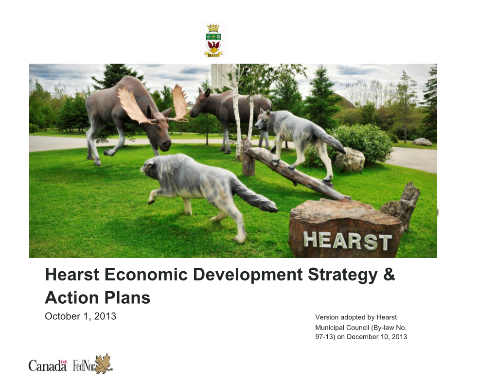 Hearst Economic Development Strategy & Action Plans