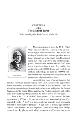 The Morrill Tariff Understanding the Real Causes of the War