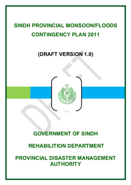 Sindh Provincial Monsoon/Floods Contingency Plan 2011