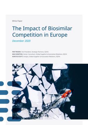 The Impact of Biosimilar Competition in Europe December 2020