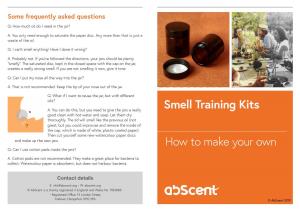 How to Make a Smell Training Kit July 3 2019
