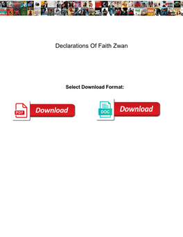 Declarations of Faith Zwan