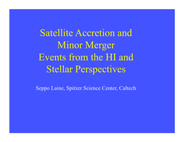 Seppo Laine, Spitzer Science Center, Caltech