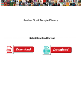 Heather Scott Temple Divorce