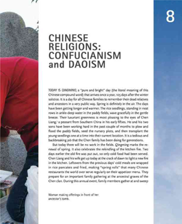 CHINESE RELIGIONS: CONFUCIANISM and DAOISM