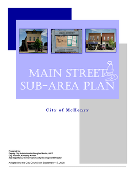 Main Street Sub-Area Plan