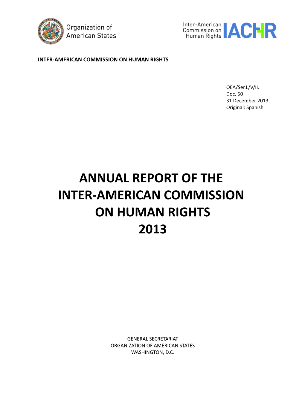 Annual Report 2013 - Table of Contents