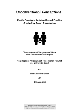 Family Planning in Lesbian-Headed Families Created by Donor Insemination
