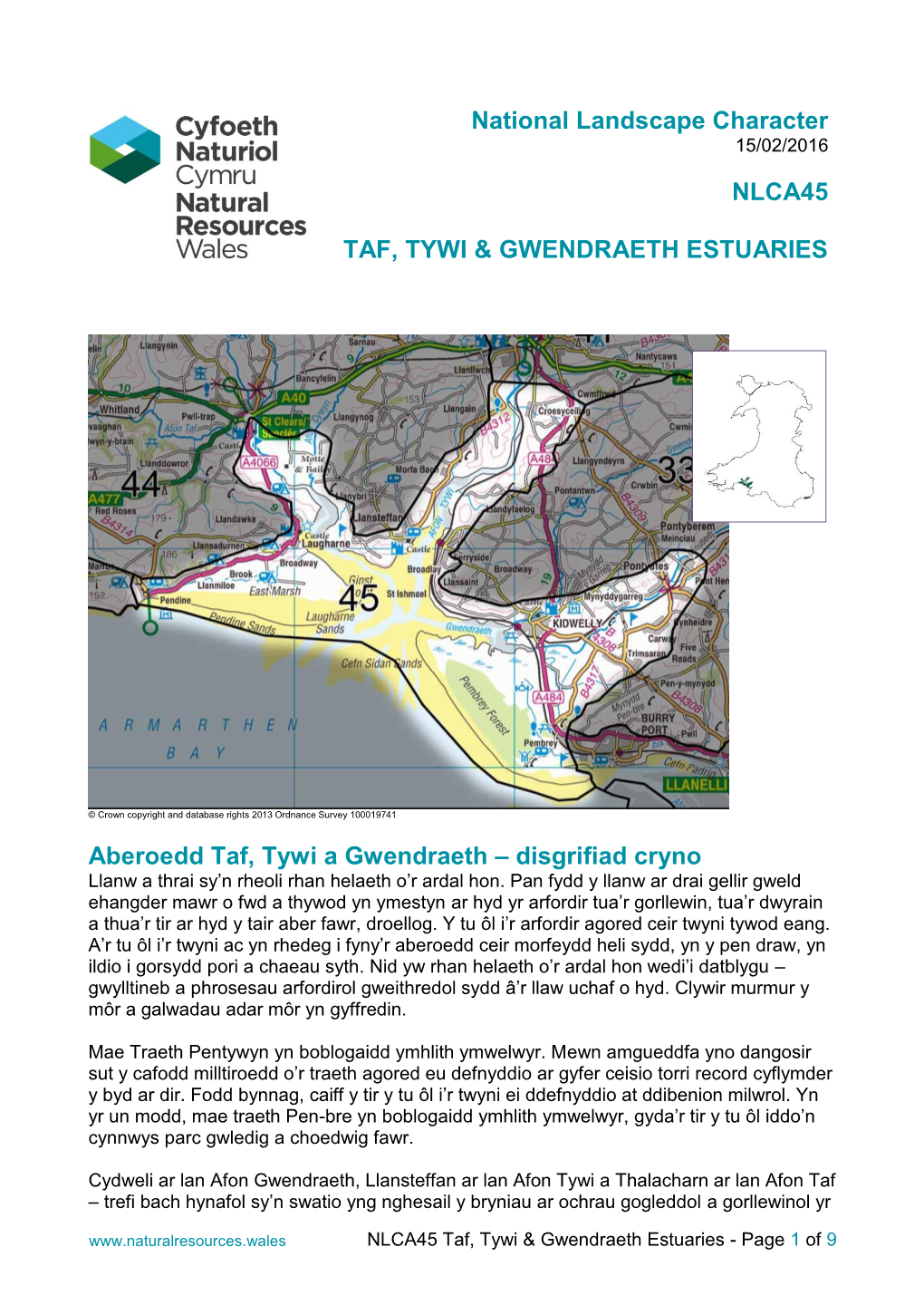 Nlca45 Taf, Tywi & Gwendraeth Estuaries