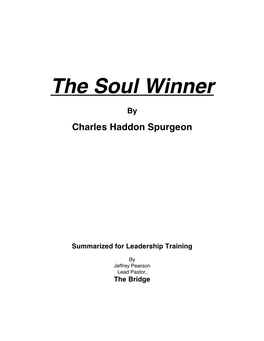 The Soul Winner – Charles Spurgeon