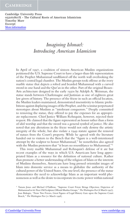 Imagining Ishmael: Introducing American Islamicism