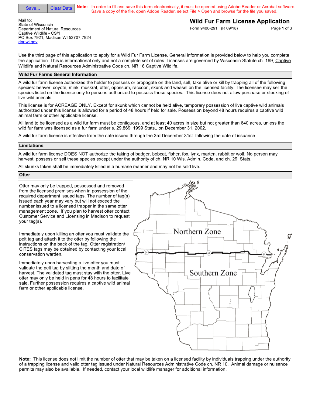 Wild Fur Farm License [PDF]