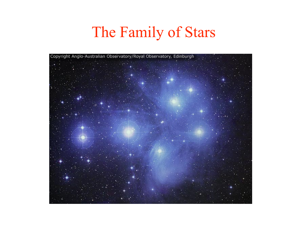 The Family of Stars What Is a Star? How Far Away Are They? How Hot Are They? How Large Are They? How Much Do They Weigh?