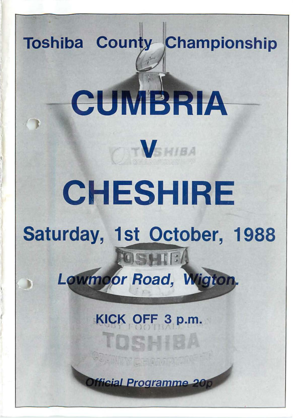 CHESHIRE Saturday, Ber, 1988