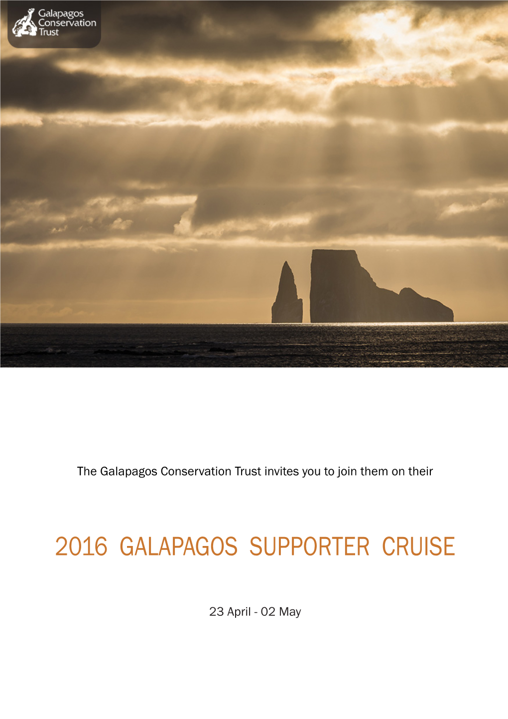 2016 Galapagos Supporter Cruise