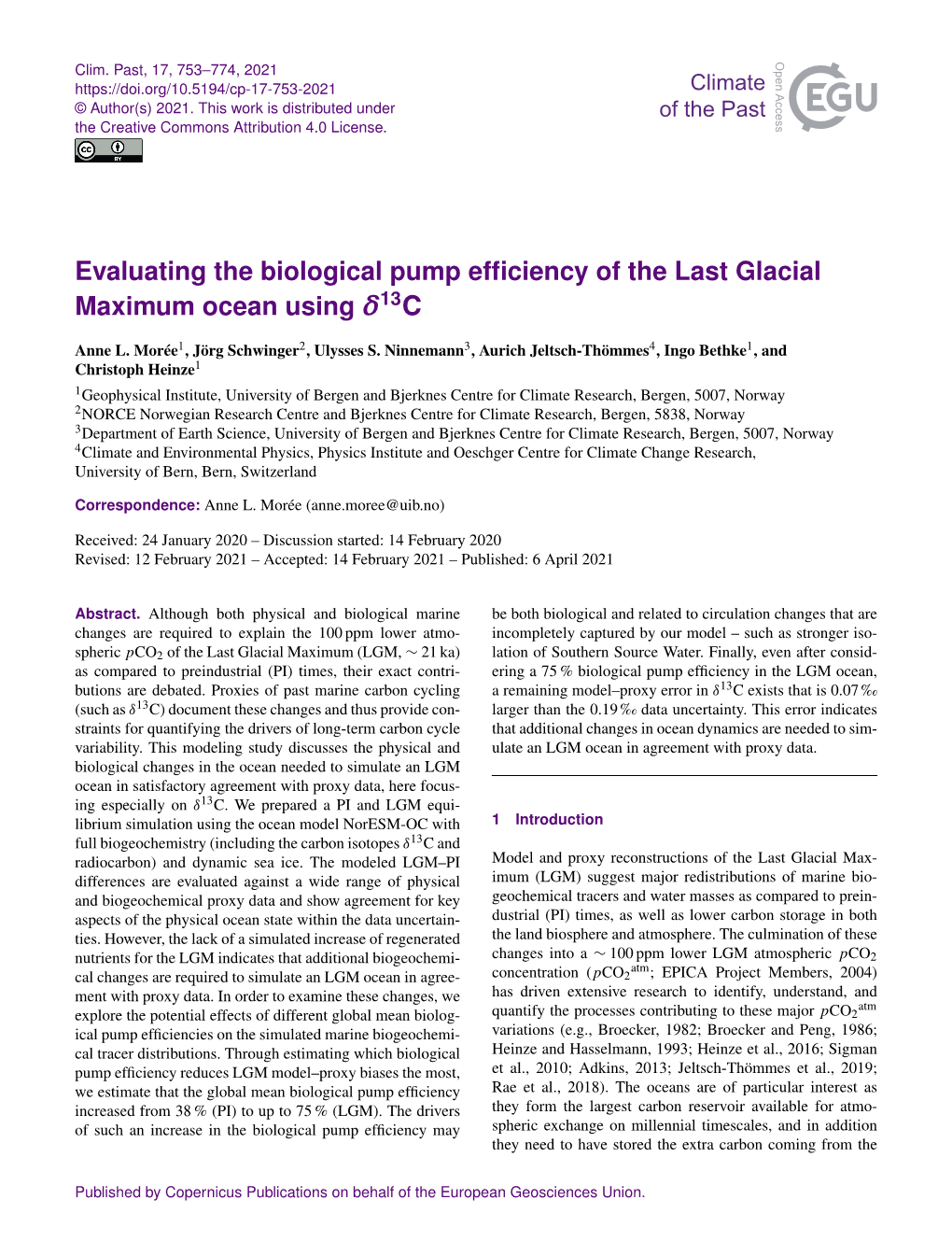 Evaluating the Biological Pump Efficiency of the Last Glacial