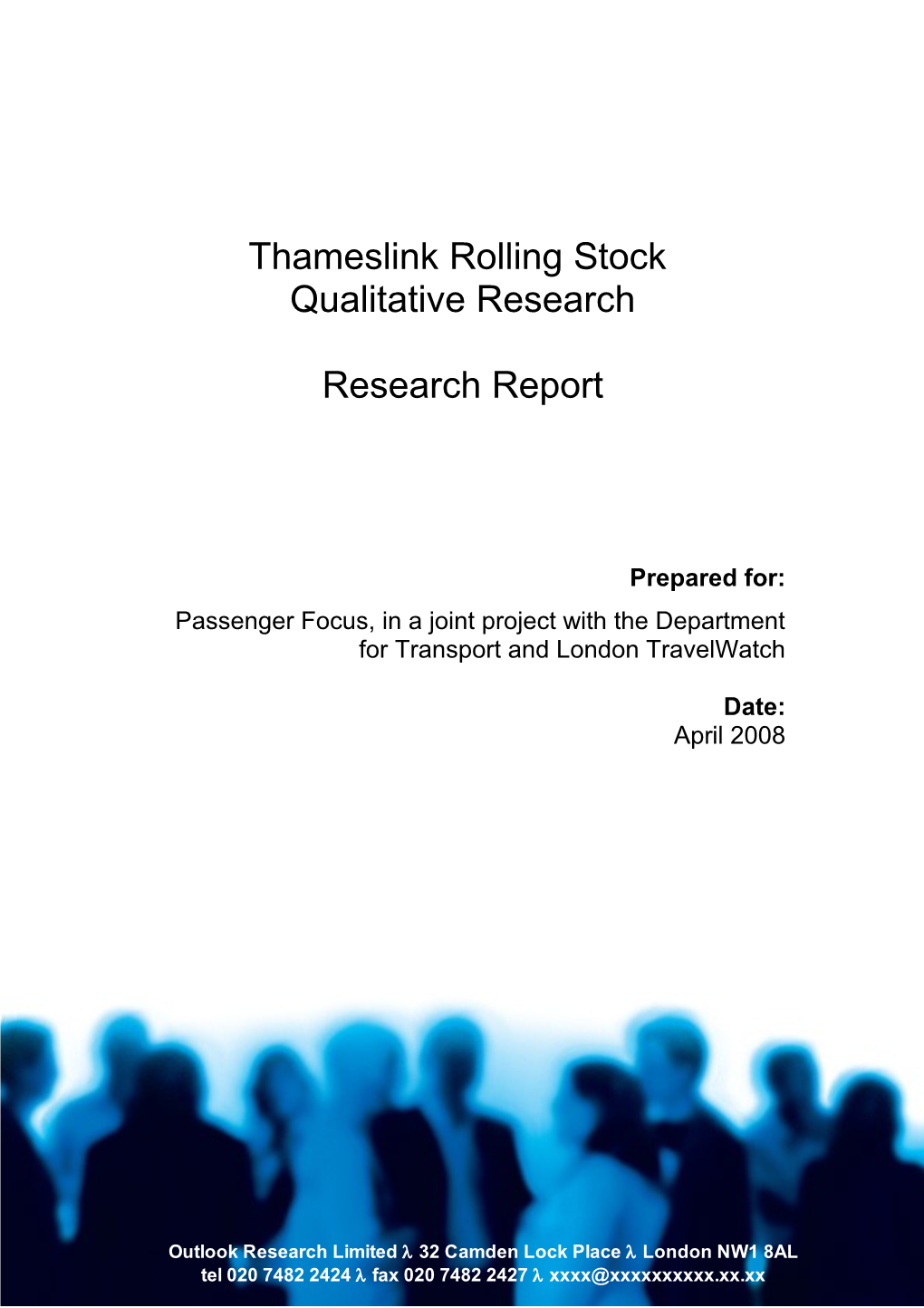 Thameslink Rolling Stock Passenger Focus
