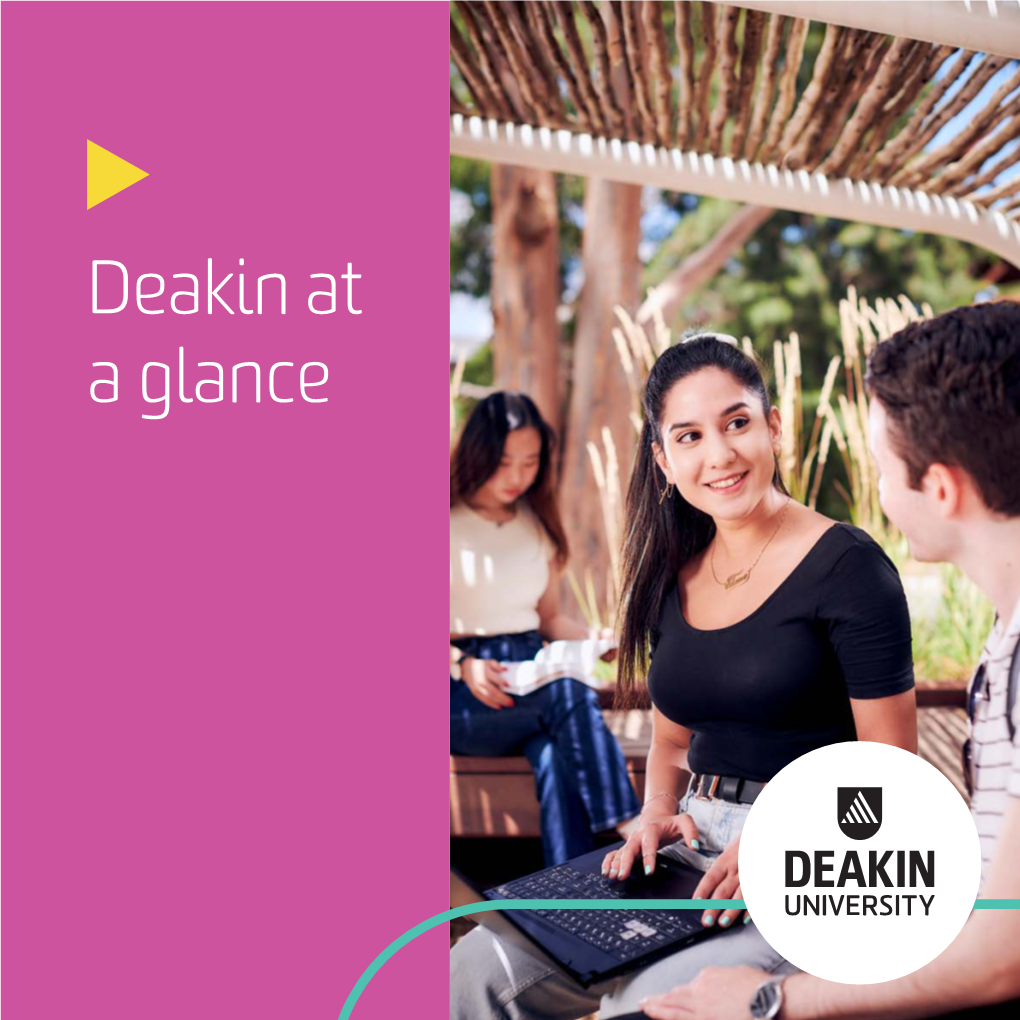 Deakin at a Glance Deakin’S Ambition