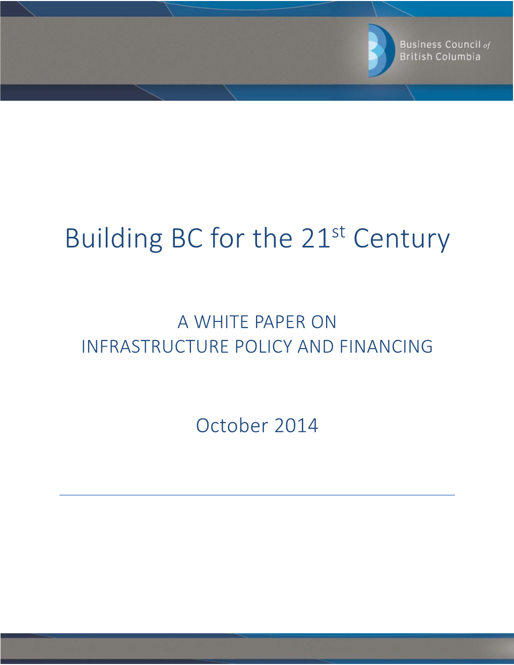 Building BC for the 21St Century