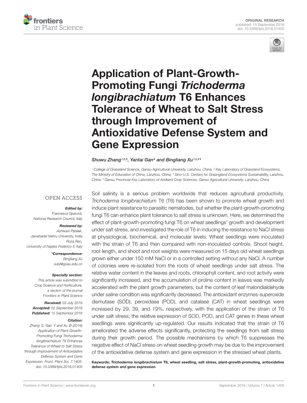 Application of Plant-Growth
